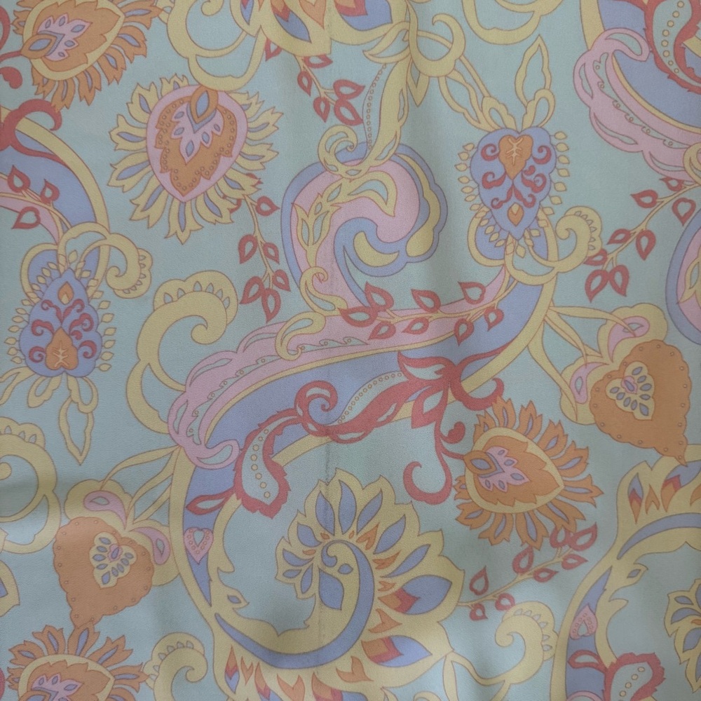 Brooks Brothers Size 8 Pastel Paisley Shift Dress - Picture 2 of 8